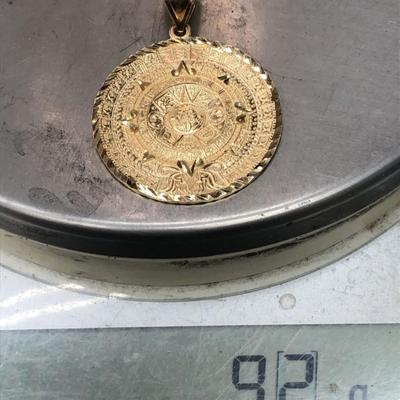 Gold Medalion 14 k