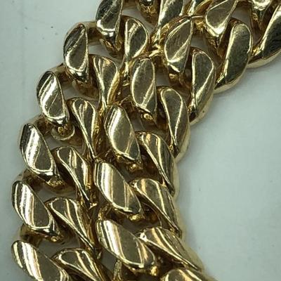 14 k Gold Cuban link chain 24 in