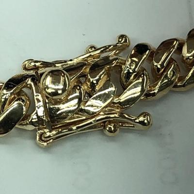14 k Gold Cuban link chain 24 in