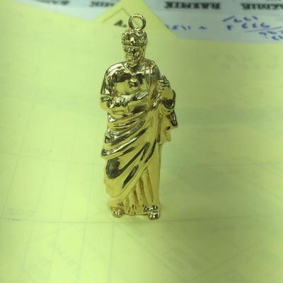 Gold judas medalion 14 K 34.2G