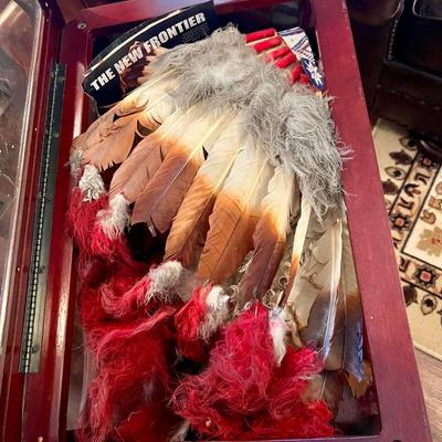 Native American beaded headdress vintage