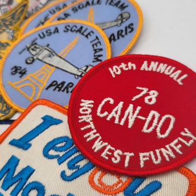 70's to 90's Embroidered Patches Model Aviation
