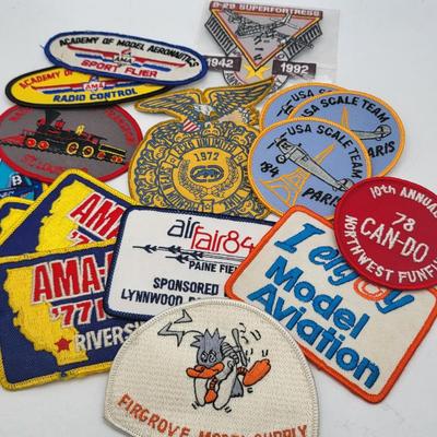 70's to 90's Embroidered Patches Model Aviation