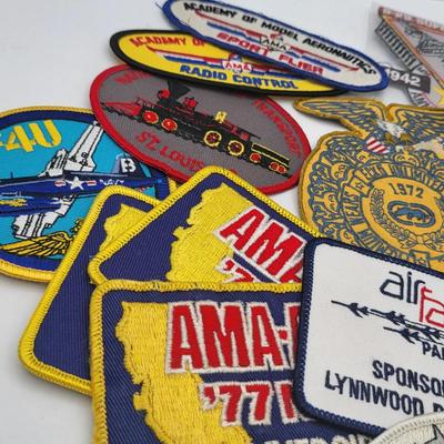 70's to 90's Embroidered Patches Model Aviation