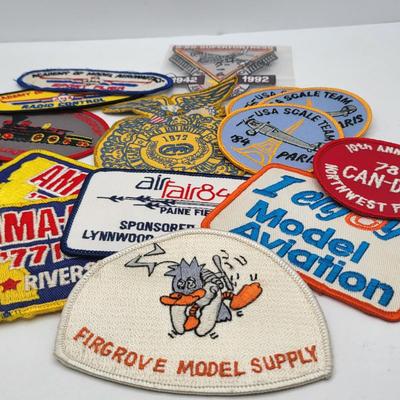 70's to 90's Embroidered Patches Model Aviation