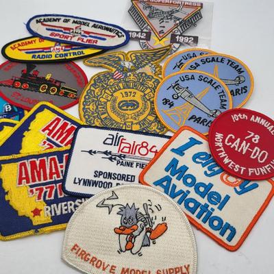 70's to 90's Embroidered Patches Model Aviation