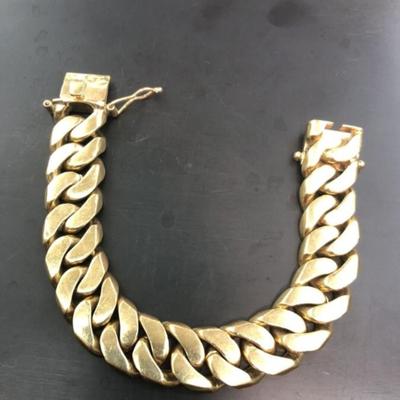 Gold Bracelet 10 k 9 in 67.3 g