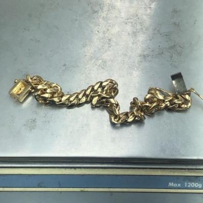 Gold Bracelet 14 k 38.8g