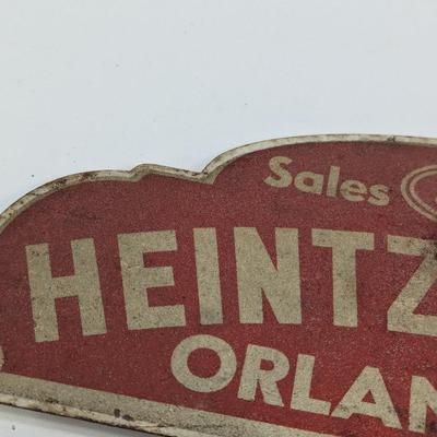 Vintage Heintzelman Ford Sales Plaque