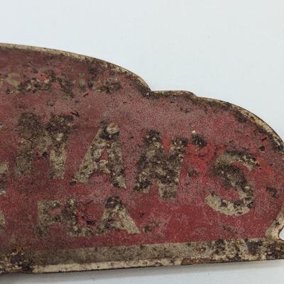 Vintage Heintzelman Ford Sales Plaque