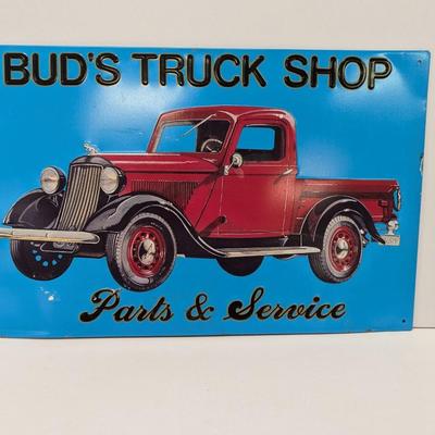 Metal Truck Shop Sign