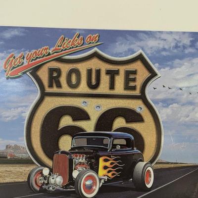 Metal Route 66 Signs