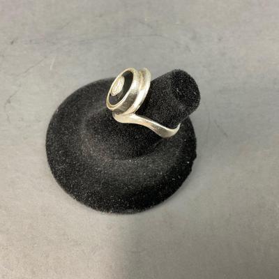 -25- KAMELEON | Sterling Art Deco Ring | Marked