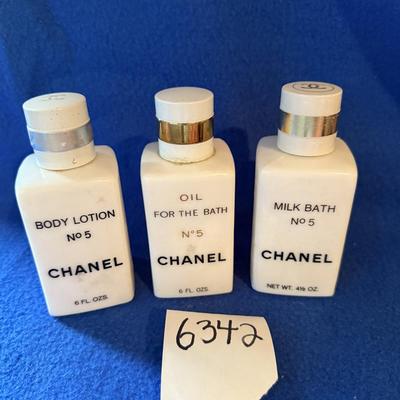 Chanel collection empty bottles