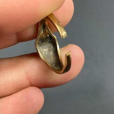 -30- FINE JEWELRY | 10KT Diamond & Blue Stone Ring | Cut