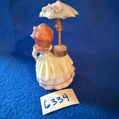 1950’s Devilbiss lady with atomizer and parasol