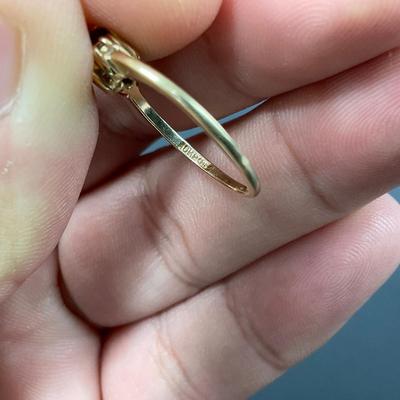 -33- FINE JEWELRY | Gold Ring With Ruby Stone & Diamond Chips | Marked