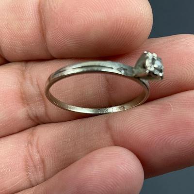 -34- FINE JEWELRY | 10K & Diamond Ring | Marked