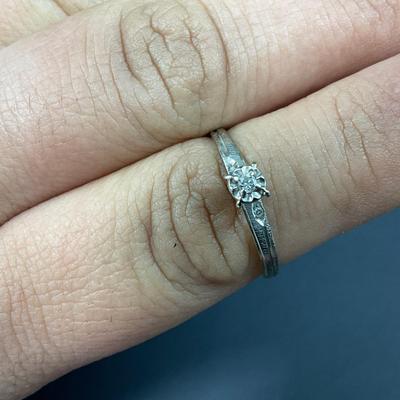 -34- FINE JEWELRY | 10K & Diamond Ring | Marked