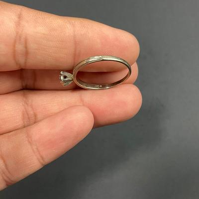 -34- FINE JEWELRY | 10K & Diamond Ring | Marked