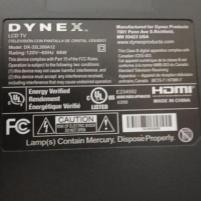 Dynex 32" HDMI LCD TV with remote control