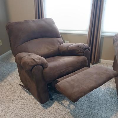 3-way Rocker Recliner Flat Suede Chocolate