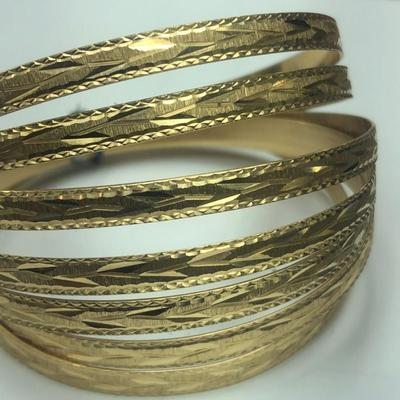 Gold bracelets