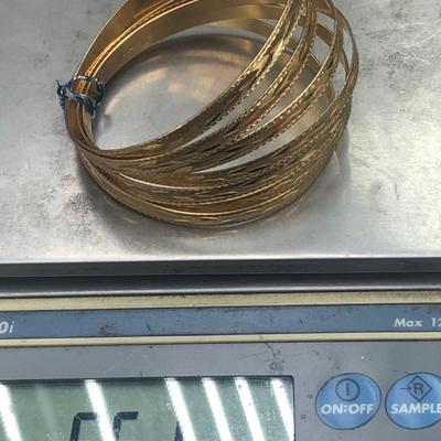 Gold bracelets