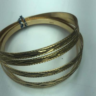 Gold bracelets