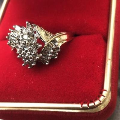 Gold ring 14 k size 9 9.2 g