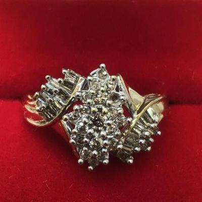 Gold ring 14 k size 9 9.2 g