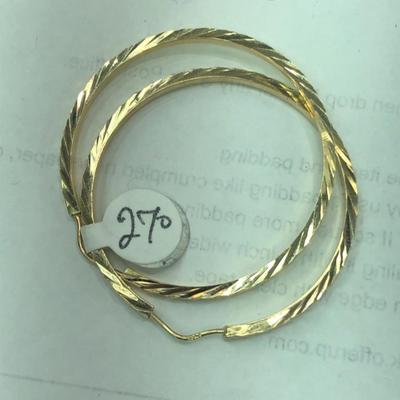 Gold earings 14 k