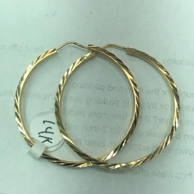 Gold earings 14 k
