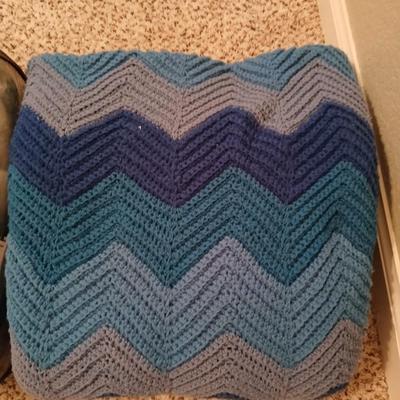 Brand new Sunbeam cuddle-up Heated throw with homemade Afghan