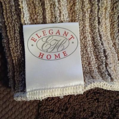 4 large brown bath towels washcloths and hand towels Simply soft & Elegant Home