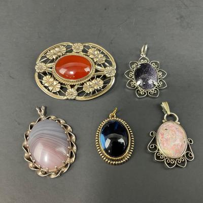 -44- FINE JEWELRY | Sterling Pendants & Brooch
