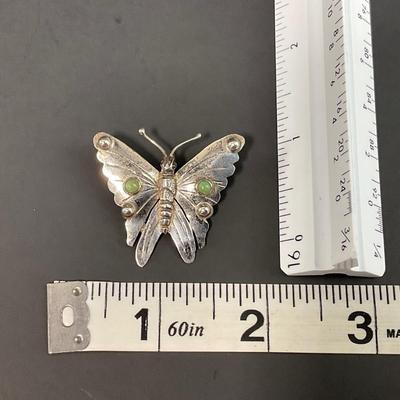 -47- JEWELRY | Sterling Butterfly Brooches