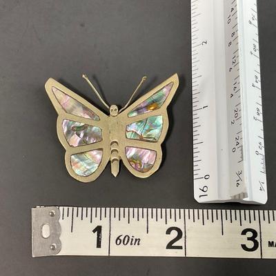 -47- JEWELRY | Sterling Butterfly Brooches