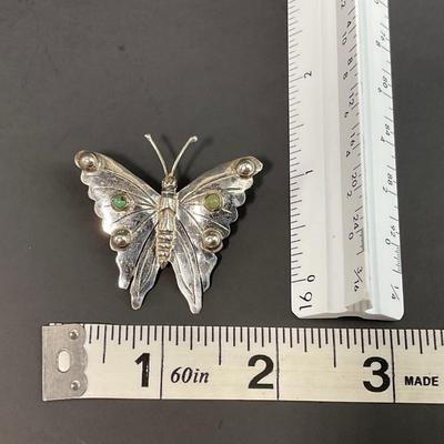 -47- JEWELRY | Sterling Butterfly Brooches