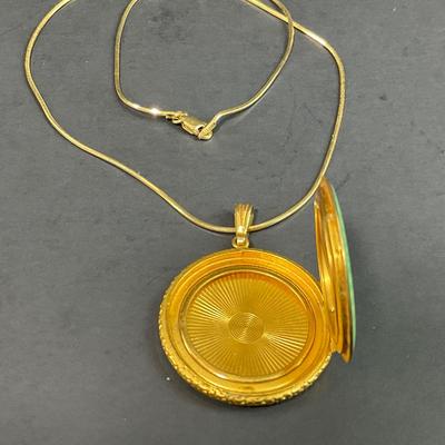 -50- JEWELRY | Evans Guilloche Enamel Necklace