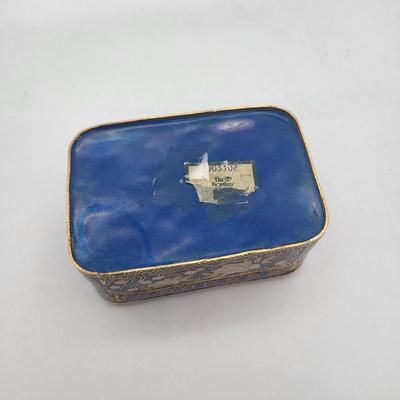 Vintage Bombay Co Cloisonne King Of Hearts Card Box