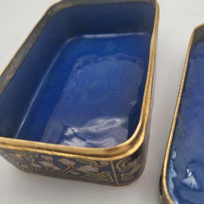 Vintage Bombay Co Cloisonne King Of Hearts Card Box