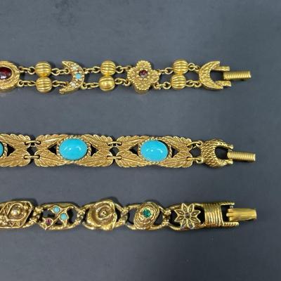 -52- JEWELRY | Assorted Goldette Bracelets