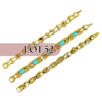 -52- JEWELRY | Assorted Goldette Bracelets
