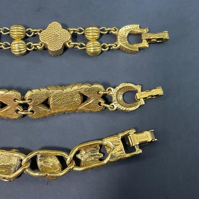 -52- JEWELRY | Assorted Goldette Bracelets