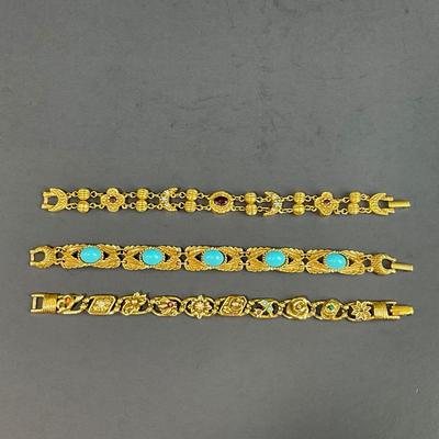 -52- JEWELRY | Assorted Goldette Bracelets
