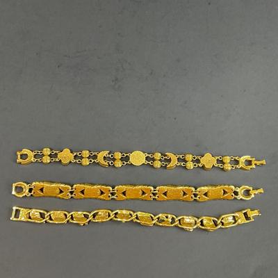 -52- JEWELRY | Assorted Goldette Bracelets