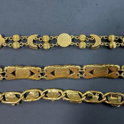 -52- JEWELRY | Assorted Goldette Bracelets
