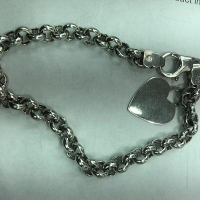 Gold white 14 k bracelet size 7 1/2 26g