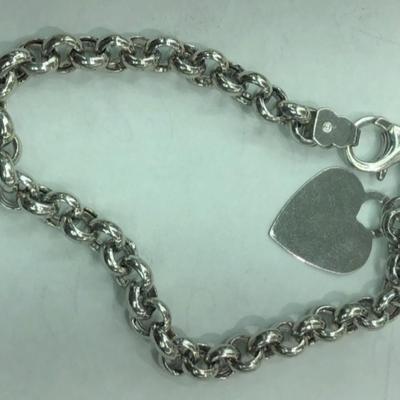 Gold white 14 k bracelet size 7 1/2 26g